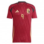 Günstige Fußballtrikots Belgien Trossard 9 Heimtrikot EURO 2024 Kurzarm